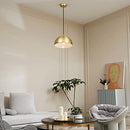 Globe Electric 65826 Hazel 1-Light Pendant Lighting, Bulb Not Included - Brass - Brand New