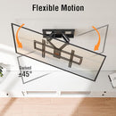 ELIVED TV WALL MOUNT TVS 37-82" FULL MOTION TV MOUNT SWIVEL TILT BLACK - Like New