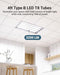 Sunco 10 Pack T8 LED Bulbs 4 Foot, LED Fluorescent Tube - 5 Pack - Like New