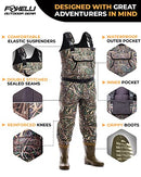 Foxelli Chest Waders, Waterproof 4mm Neoprene Hunting & Fishing Waders - Like New
