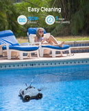 WYBOT Robotic Pool Cleaner, Automatic Pool Vacuum with Dual-Drive Motors - WHITE Like New