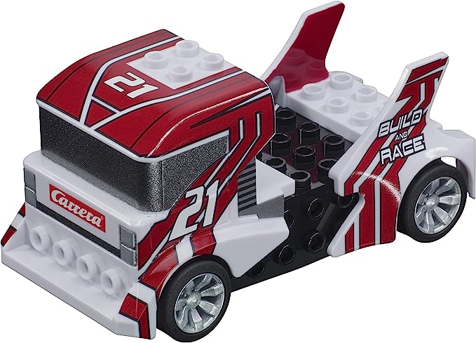 Carrera Build 'N Race Truck Scale Analog Slot Car Racing Vehicle 20064191 - Red New