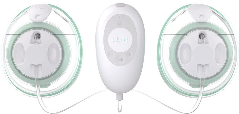 ELVIE - STRIDE PLUS HANDS-FREE, HOSPITAL-GRADE ELECTRIC BREAST PUMP - WHITE Like New