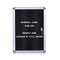 EVERSUPPLY Felting Changeable Message Letter Board Locking Door, 19X14 - A BLACK - Like New