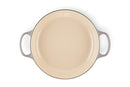 LE CREUSET ENAMELED CAST IRON SIGNATURE BRAISER 3.5 QT. - OYSTER - Like New