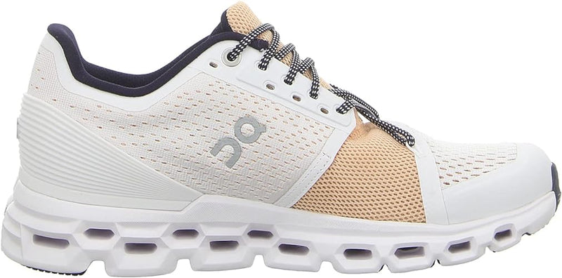 29.99771 ON Running Women's Cloudstratus Sneaker Shoe White/Almond Size 6 - Like New
