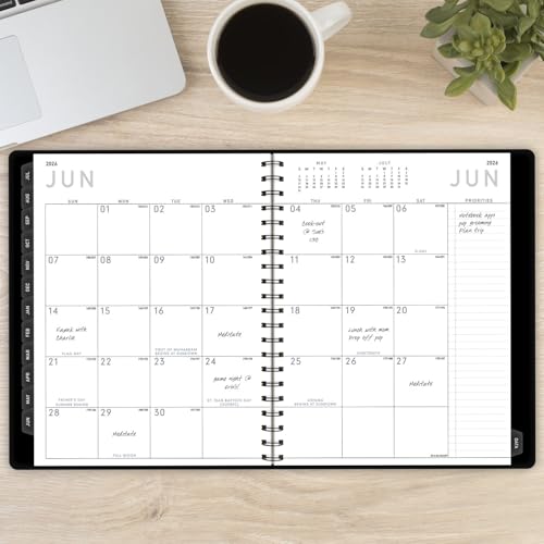 AT-A-GLANCE Planner 2025-2026 Academic, Weekly Monthly Appointment Book - Black - Brand New