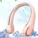 ASNUG PORTABLE NECK FANS FOR WOMEN 4000 MAH RECHARGEABLE PERSONAL FAN PINK Like New