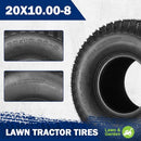 MaxAuto 20x10.00-8 Lawn Mower Tires 20x10-8 Tractor Turf 4PR/Ply Tubeless 2 Pack - Brand New