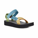 TEVA WOMEN'S MIDFORM UNIVERSAL SANDAL SIZE 9 METALLIC BLUE MULTI - Like New