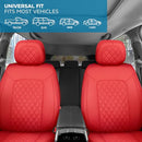 MOTORBOX HAVEN SERIES LEATHER SEAT COVERS FOR CARS LUX EDITION - CRIMSON RED - Like New