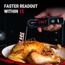 THERMOPRO LIGHTNING 1-SECOND INSTANT READ MEAT THERMOMETER - TP622 - BLACK - Like New