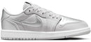 JORDAN RETRO LOW OG YOUTH 1Y - GRAY/SILVER - Like New