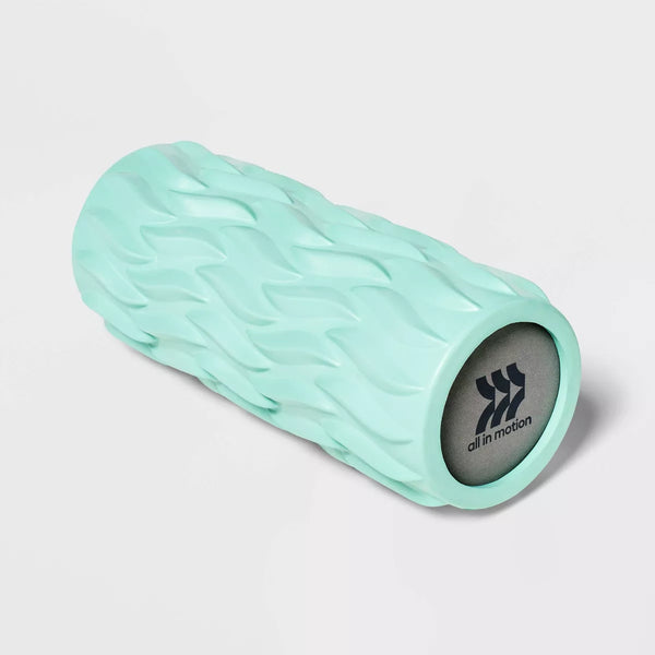 ALL IN MOTION™ 13" DEEP TISSUE FOAM ROLLER EVA MATERIAL - AQUA BLUE - Like New
