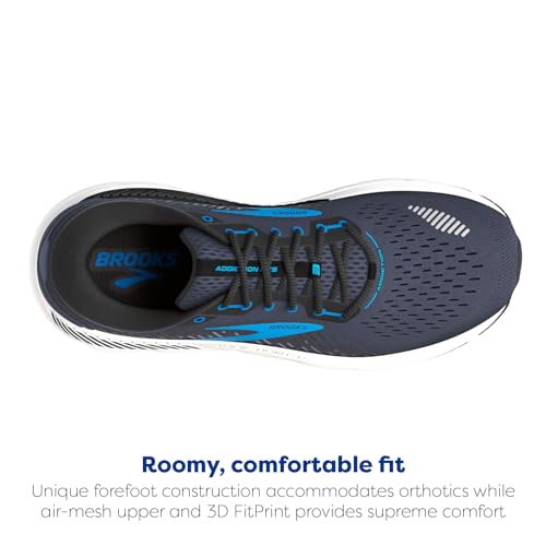 BROOKS MEN'S ADDICTION GTS 15 SUPPORTIVE RUNNING SHOE MEN 9 INDIA INK/BLACK/BLUE - Like New
