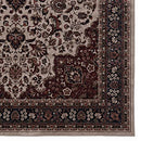 Linon Emerald Barton Cream & Rust Area Rug 6.7 X 9.7 Ft Traditional Decor - Brand New