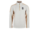 SPYDER MEN'S MENDOZA HALF ZIP PULLOVER, OATMEAL HEATHER, MEDIUM, SPFGD083 - Brand New