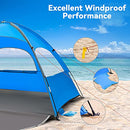 MIRUS 2-3 PERSON SUN SHADE SHELTER WITH UPF50- OCEAN BLUE - Scratch & Dent