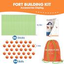TINY LAND FORT BUILDING KIT CREATIVE FORT INDOOR OUTDOOR FOR KIDS - ORANGE/GREEN - Brand New