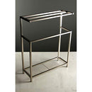 KINGSTON BRASS EDENSCAPE FREESTANDING TOWEL-RACK - BRUSHED NICKEL SCC8368 - Like New