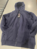 BLU ROCK NEW YORK SOFT & WARM SHERPA FLEECE LINING JACKET, SIZE : M - NAVY - Like New