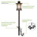 HYKOLITY LOW VOLTAGE LED LANDSCAPE KITS 8 light KITS 10W 390LM 3.4W 155LM BLACK - Like New