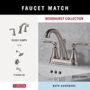 DELTA FAUCET 73224-SS Woodhurst 24 in. Wall Mount Towel Bar - Stainless Steel - Brand New