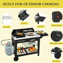 FIRE RIOT OUTDOOR PROPANE WOK COOKING STATION 50,000 BTU - BLACK - Like New