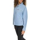 LEVI'S WOMEN'S ZIP UP UTILITY JACKET WITH COLLAR - SIZE: WOMEN L - LIGHT WASH - Brand New