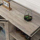 IDEALHOUSE TV Stand for 65 inches TVs, Farmhouse, Rustic Grey - Like New