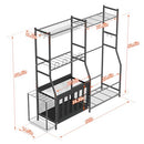ULTRAWALL GOLF STORAGE ORGANIZER, GOLF BAG STORAGE STAND FOR GARAGE - BLACK - Like New