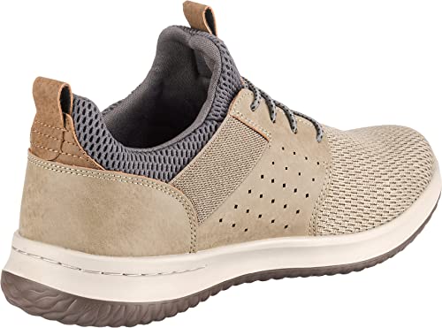 Skechers Men's Classic Fit Delson-Camben Sneaker Taupe Size 8 - Brand New