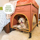 Petique Bedside Lounge Pet Bed, Medium SizePets Brown, 39.0"L x 22.5"W x - Like New