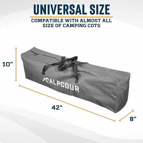 ALPCOUR CAMPING COT BAG FOR OUTDOOR CAMPING, TRAVEL AND BEACH COTBXLRB - BLUE - Brand New