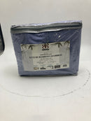 BAMBOO SHEET QUEEN 2000 SERIES 1 FLAT SHEET 1 FITTED SHEET 4 PILLOWCASES BLUE - Like New