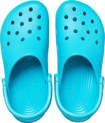 CROCS UNISEX ADULT CLASSIC CLOGS MENS 10/WOMENS 12 DIGITAL AQUA - DIGITAL AQUA - Like New