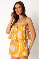 PETAL & PUP WOMEN'S HONEY SHORTS - SIZE XL - YELLOW - Like New