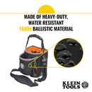 KLEIN TOOLS TOOL TOTE, 8 IN W X 5 IN D X 10 IN H, BLACK, POLYESTER - BLACK - Like New