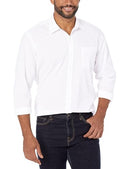 S17AE30000 AMAZON ESSENTIALS MEN'S LONG-SLEEVE CASUAL SIZE XXL WHITE - Brand New