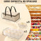 2 Pcs Snackle Box Container, Stackable Snack tray with lid Divided Portable - Like New