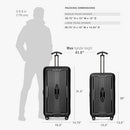 Travelers Ultimax II Polycarbonate Hardside Luggage Spinner Wheels Matte Black - Brand New