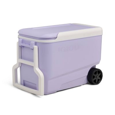 IGLOO WHEELIE 53 CANS/38QT ROLLING COOLER - LILAC BREEZE - Scratch & Dent