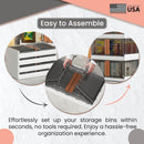 WONDERSOME, COLLAPSIBLE STORAGE BOXES - 3 PACK EXTRA LARGE 72 LITRE - Like New