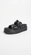 23523001 DR. MARTENS UNISEX MYLES BLACK BRANDO SANDAL SIZE M5/W6 BLACK BRANDO - Like New