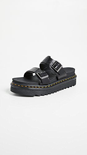 23523001 DR. MARTENS UNISEX MYLES BLACK BRANDO SANDAL SIZE M5/W6 BLACK BRANDO - Like New