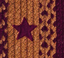 IHF Home Decor | Star Wine Premium Braided Collection | 4'x6 Rect. - Brand New