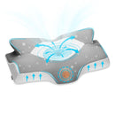 cervical memory foam pillow for neck shoulder pain orthopedic pillow Gray-S - Brand New
