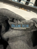 BLUE ICE MEN'S FLEECE-LINED FULL-ZIP HOODIE - SIZE: MEN XL - CHARCOAL - Brand New