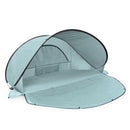 PICNIC TIME MANTA PORTABLE BEACH TENT, FULLY-ASSEMBLED POP UP TENT - LIGHT BLUE - Like New