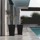 LA JOLIE MUSE Tall Outdoor Planter Set of 2, 20 Inch Large Tapered Planters - Like New